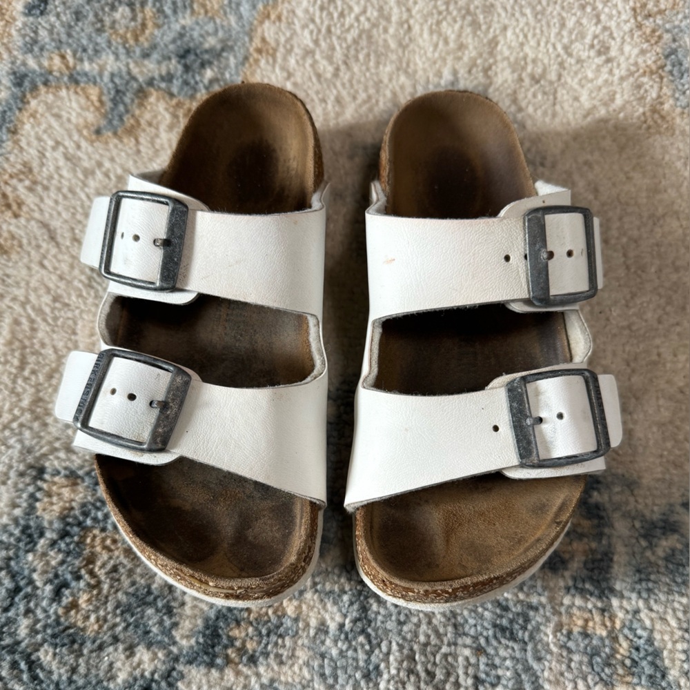 Birkenstock Kids Arizona Birko-Flor Sandals with Adjustable Straps Size 27/C9